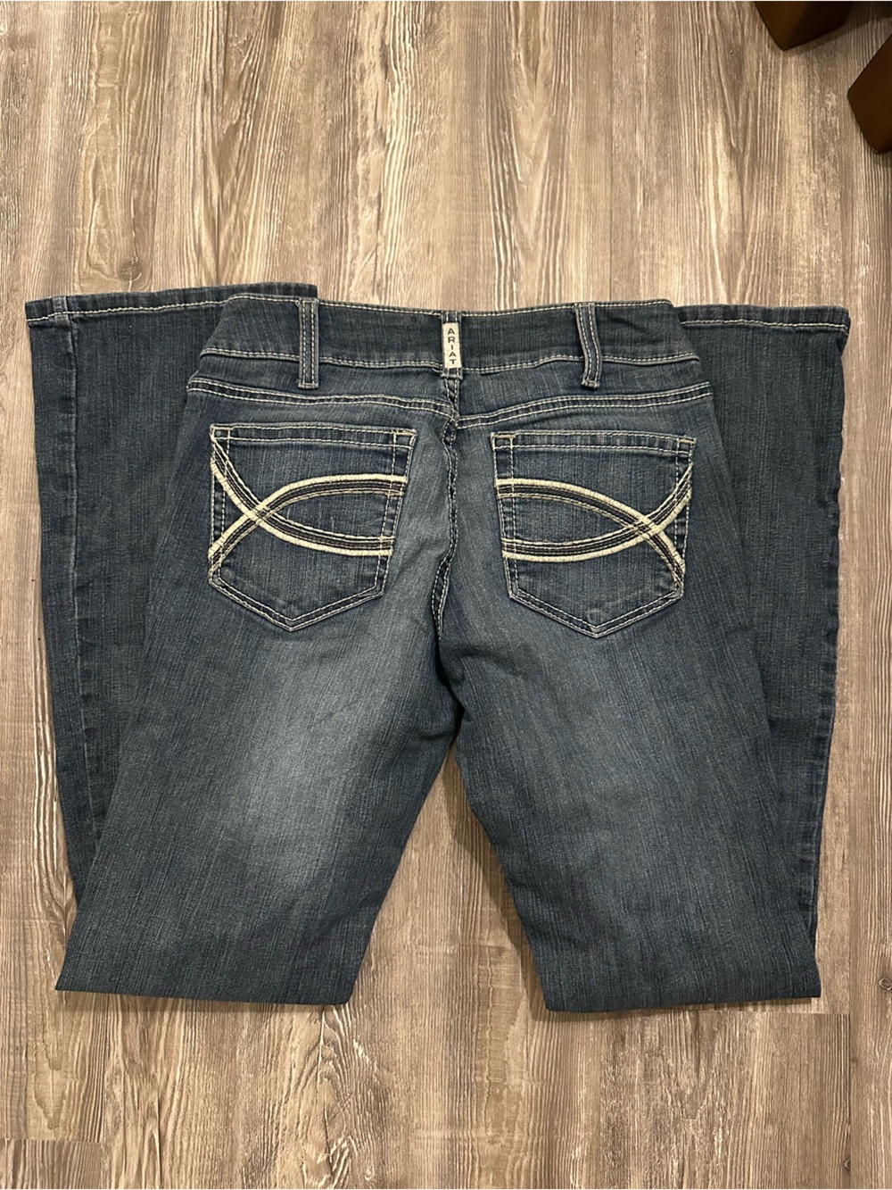 Ariat Dark Wash Women’s Jeans - Mid Rise Boot - Picture 2 of 4